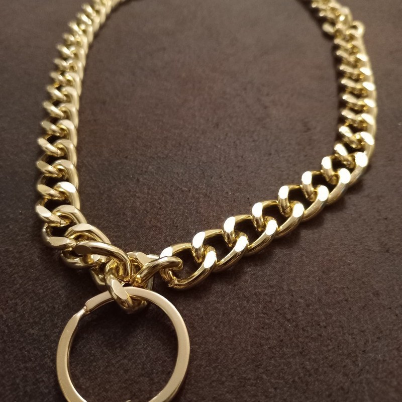 قلاده زنجیری کارتیر طلایی سایز بزرگ